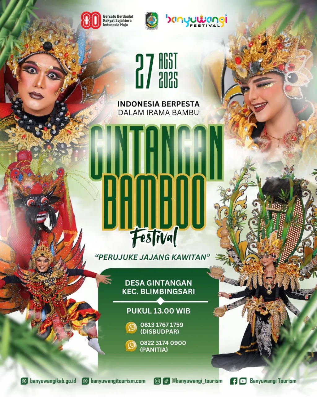 Banyuwangi Festival, Gelaran Gintangan Bamboo Festival Hari Ini!